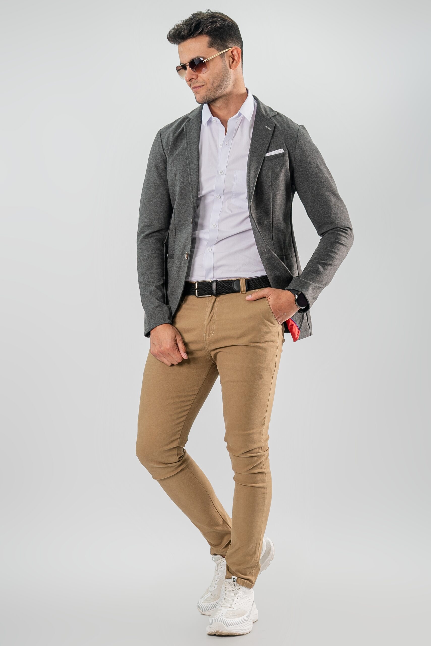 Blazer Boss Gris Oscuro Slim Fit
