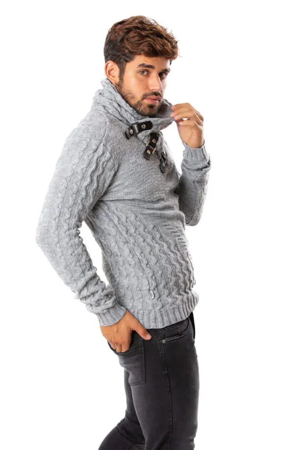 Sueter Cuello Alto Gris Perla3