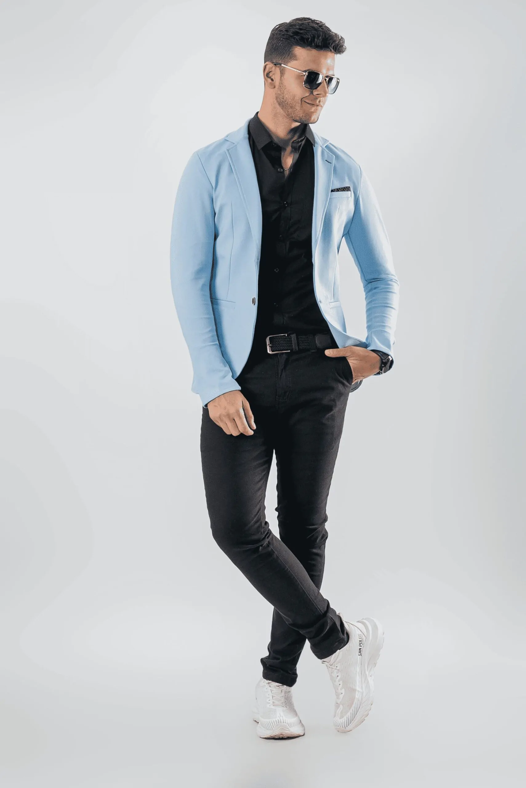 Blazer Boss Azul Celeste Slim Fit 1 Blazer Boss Azul Celeste Slim Fit