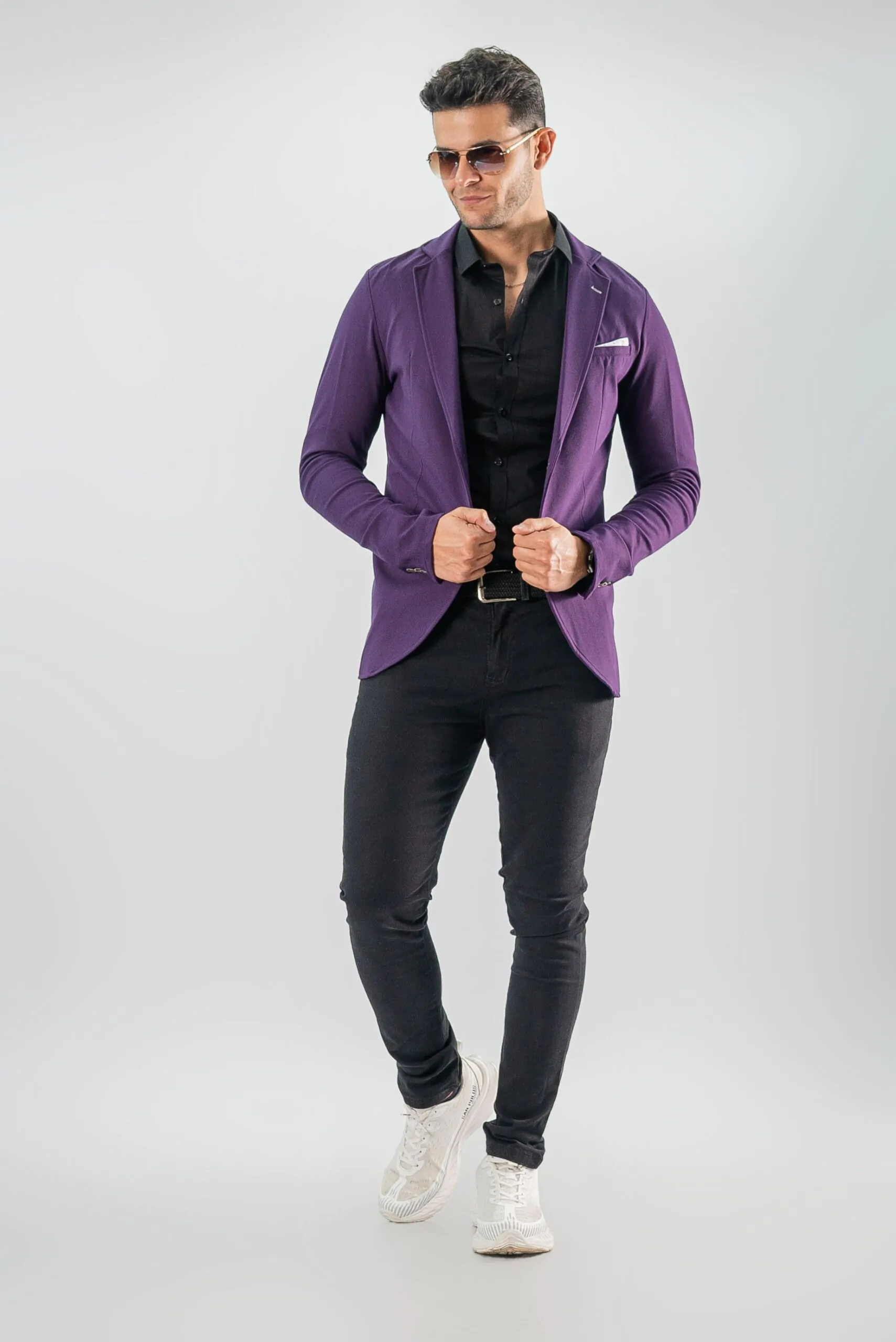 Blazer Boss Berenjena Slim Fit