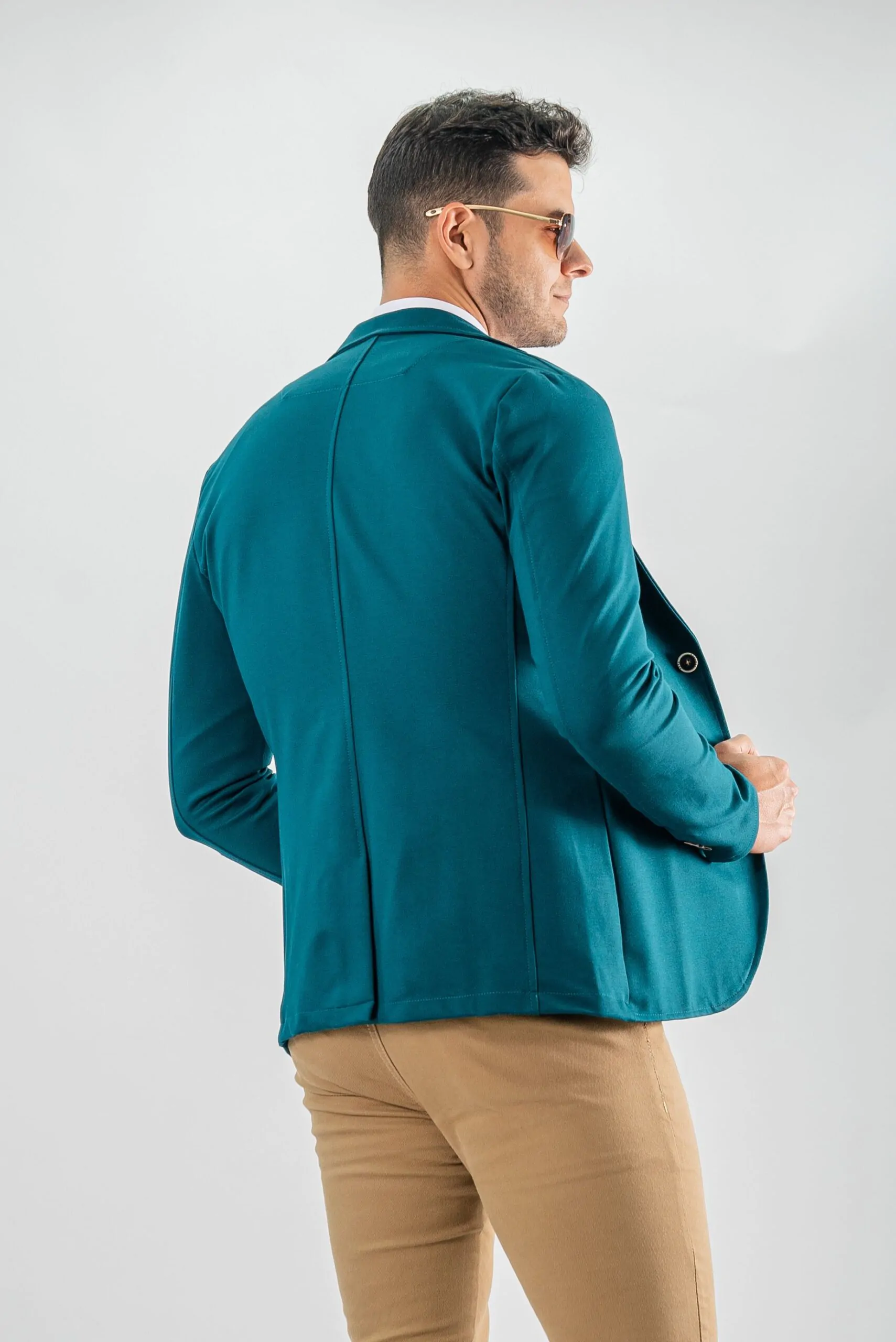 Blazer Boss Verde Esmeralda Slim Fit 5 Blazer Boss Verde Esmeralda Slim Fit - Imagen 5