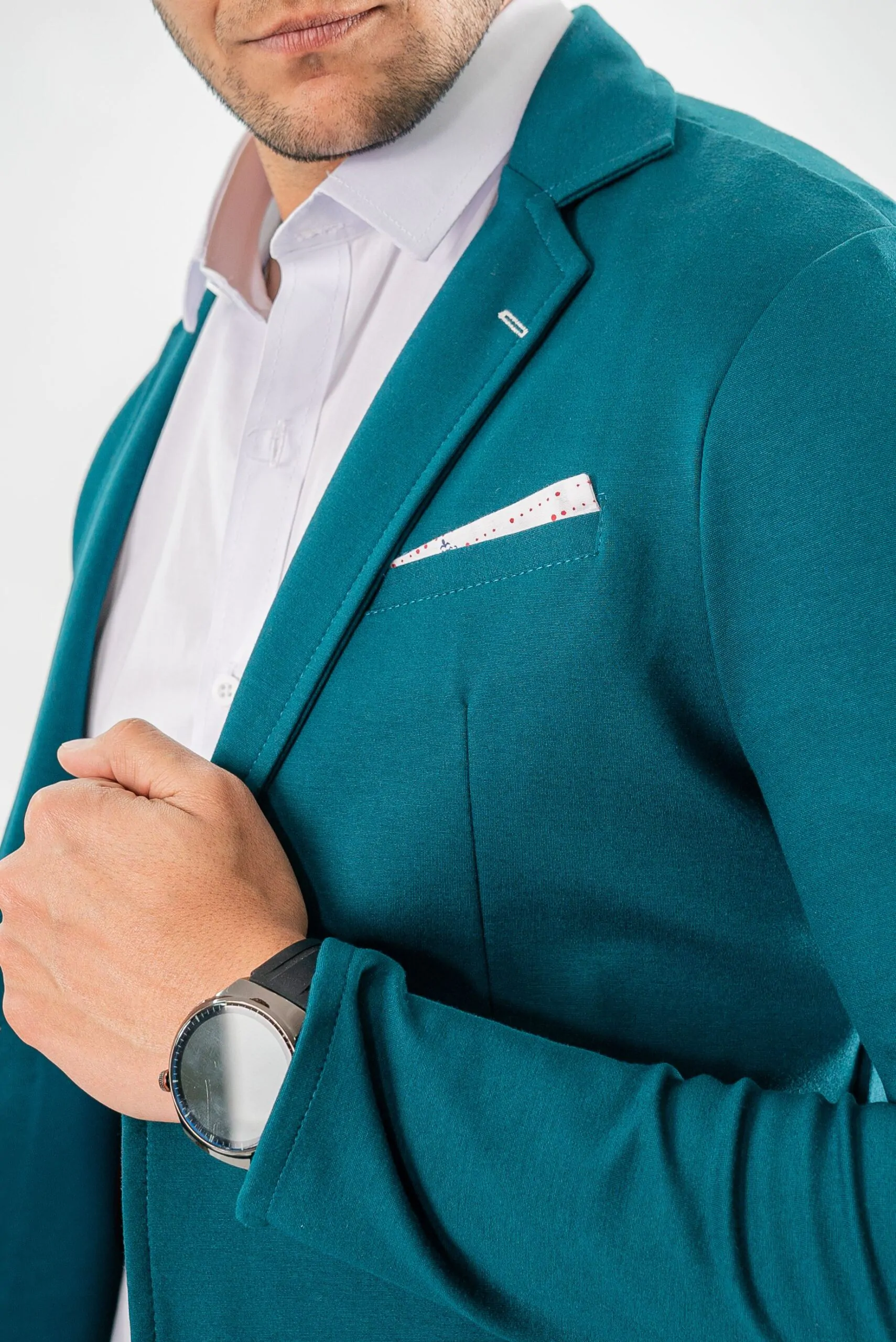Blazer Boss Verde Esmeralda Slim Fit 4 Blazer Boss Verde Esmeralda Slim Fit - Imagen 4