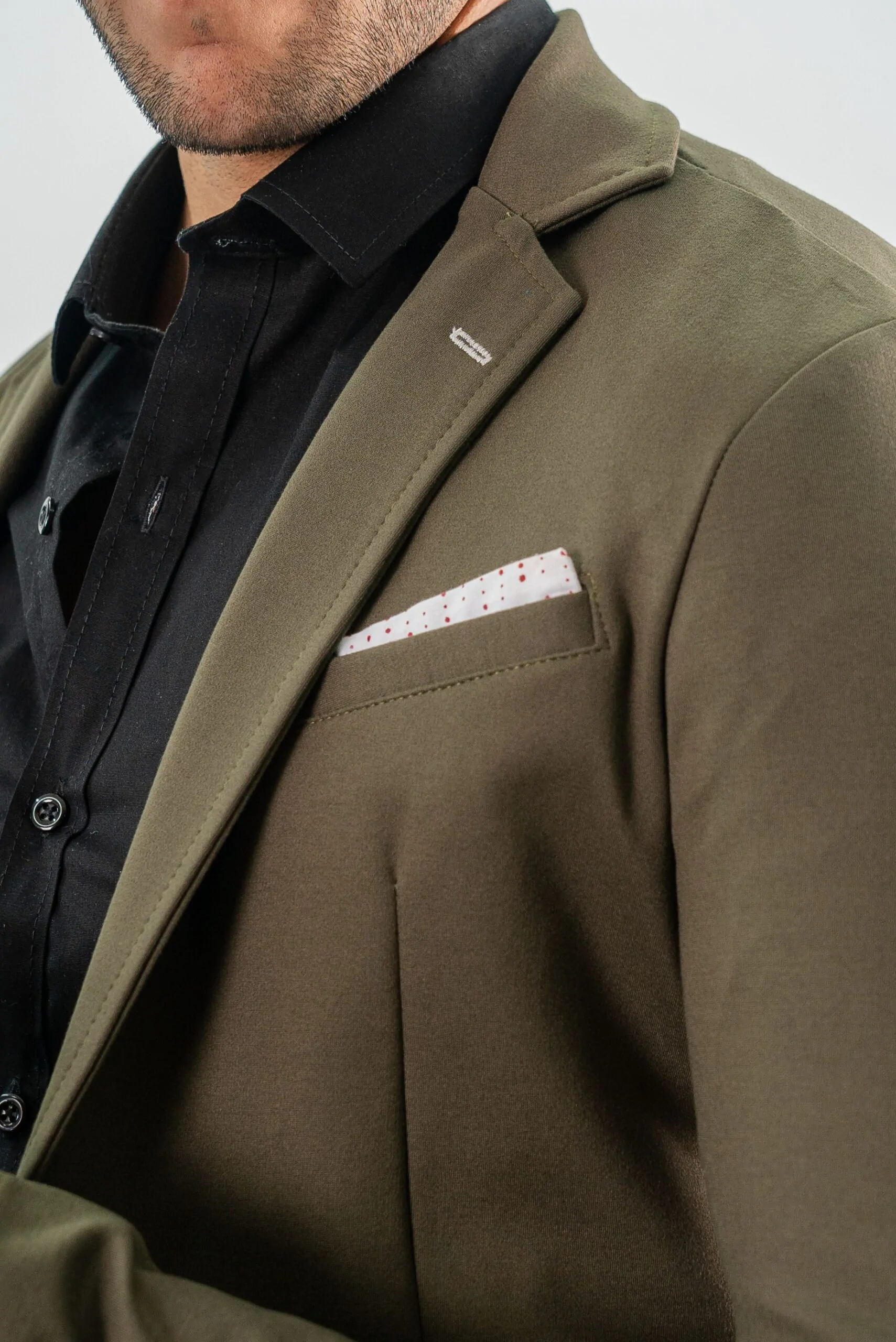 Blazer Boss Verde Militar Slim Fit 4 Blazer Boss Verde Militar Slim Fit - Imagen 4