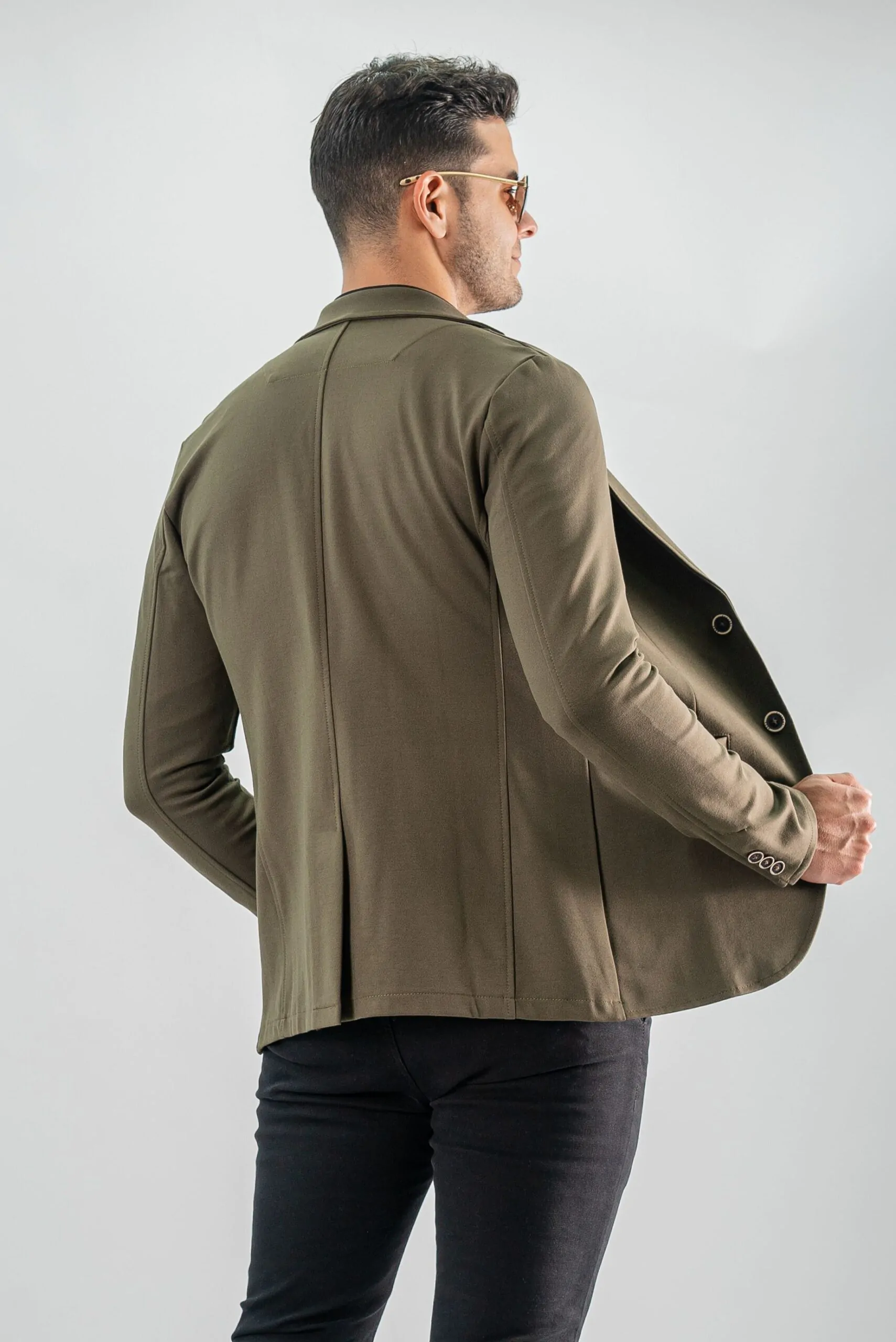 Blazer Boss Verde Militar Slim Fit 5 Blazer Boss Verde Militar Slim Fit - Imagen 5
