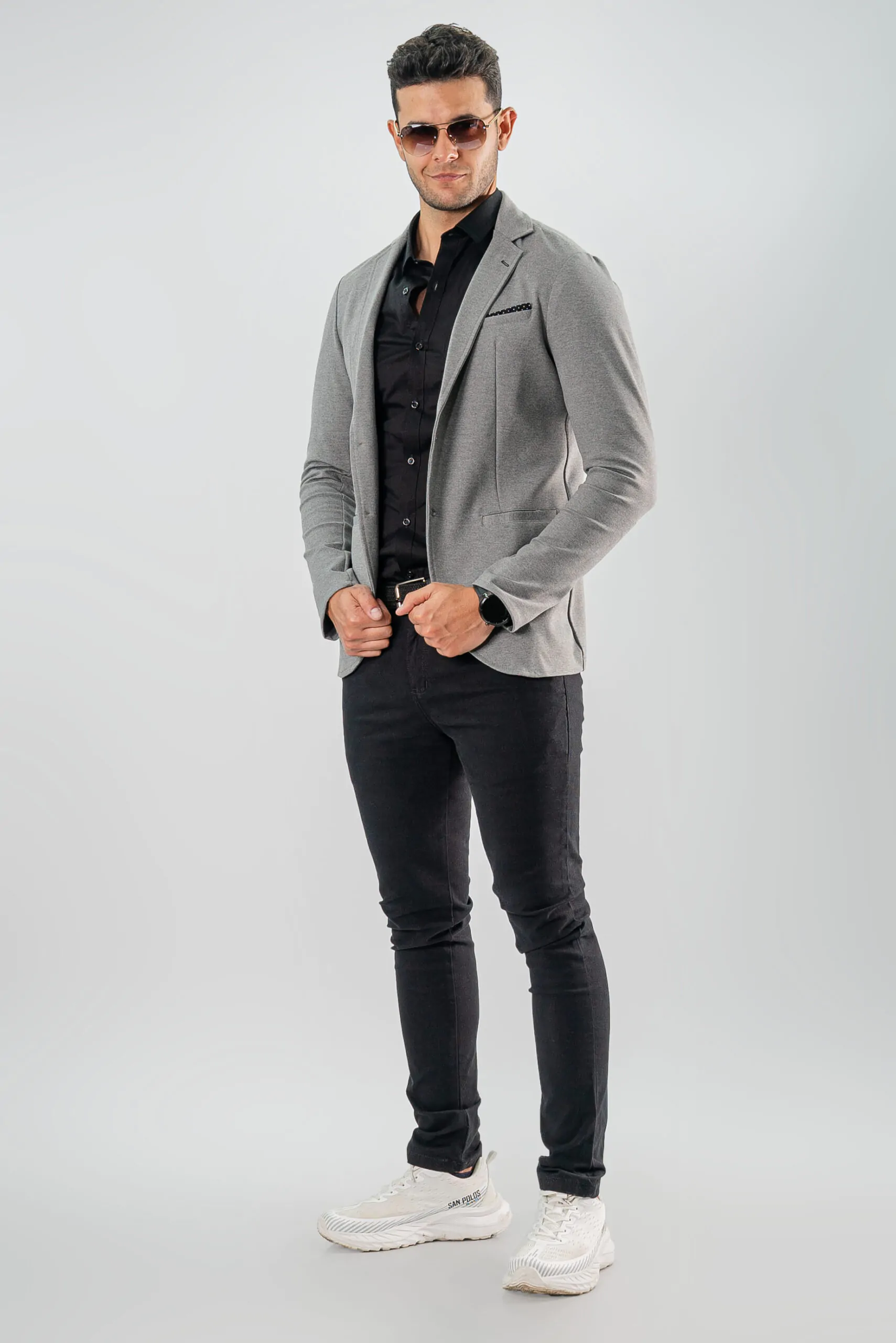 Blazer Boss Gris Perla Oscuro Slim Fit